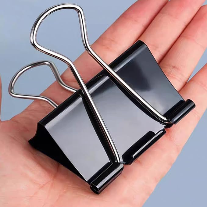 Extra Large Binder Clips 2 Inch (60 Pack), Heavy Duty Big Binder Clips Big Paper Clamps for Office and Home Supplies, Black