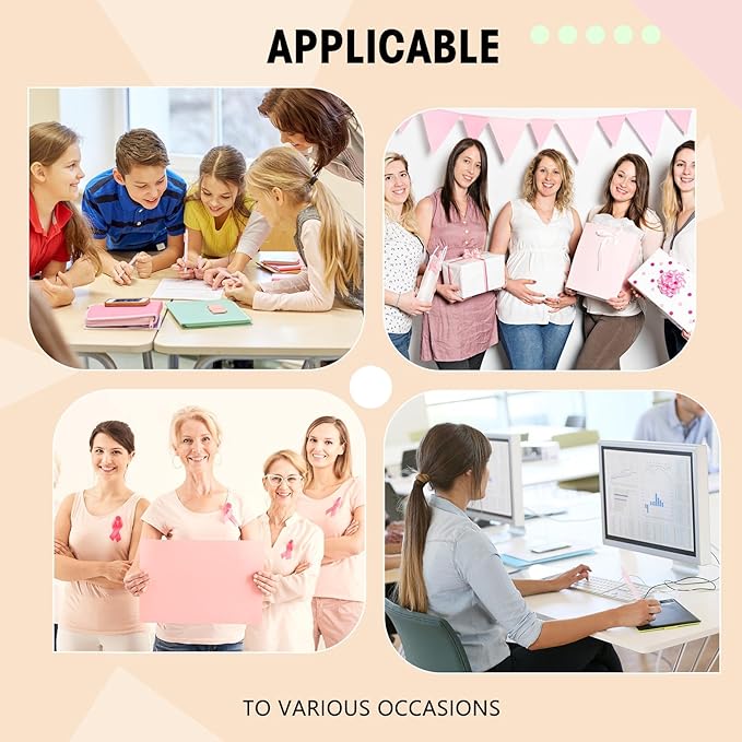 Fulmoon 25 Pcs Ballpoint Pens Bulk Retractable Comfortable Writing Pens Cute Back to School Supplies in Medium Point 1.0 mm for Teacher Student Bridal Shower Baby Shower