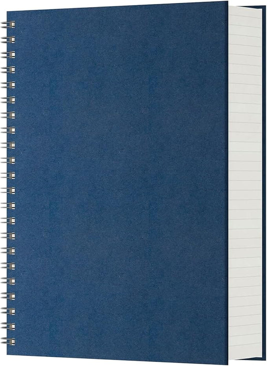 EUSOAR Spiral Notebook, 1 Pack A4 8.3"x11.2" Hardcover College Ruled Lined Journal, 240 Pages(120 Sheets) Writing Pads Professional Notebook for DIY Note Taking School Business Work Office Diary