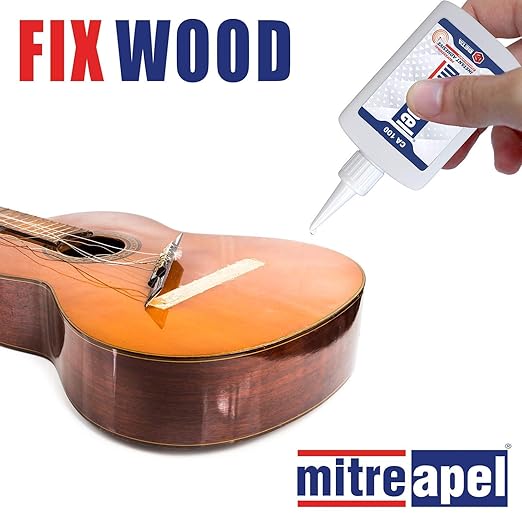 MITREAPEL Ca Glue with Activator (2 x 1.7oz - 2 x 6.7 floz), Cyanoacrylate Super Glue for Plastic, Glass, Leather, Ceramic, Woodworking, DIY, 3D Printing with Microtips - 2 Pack
