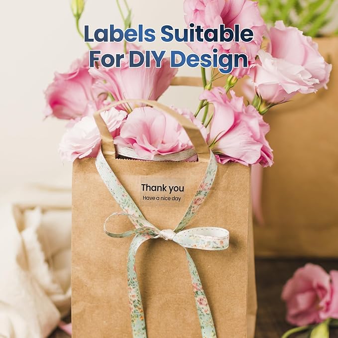 M100 Clear Thermal Label 1.57'' x 1.18'' (40 x 30 mm), Multi-Purpose Adhesive Transparent Thermal Labels Compatible with Label Maker M110/ M220/ M221/ M120/ M260/M150/M250, 230 Labels/Roll