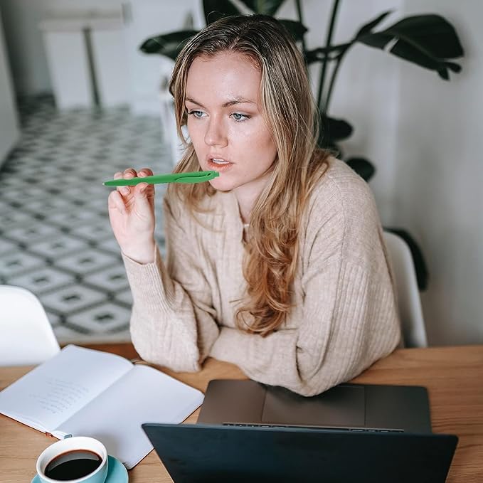 Aozora Pens Bulk 30 Pack Click Pens No Bleed Wholesale Retractable Ballpoint Pens Medium Point,Smooth Ink Pens for Journaling School Office Supplies 1.0MM (Green Ink)