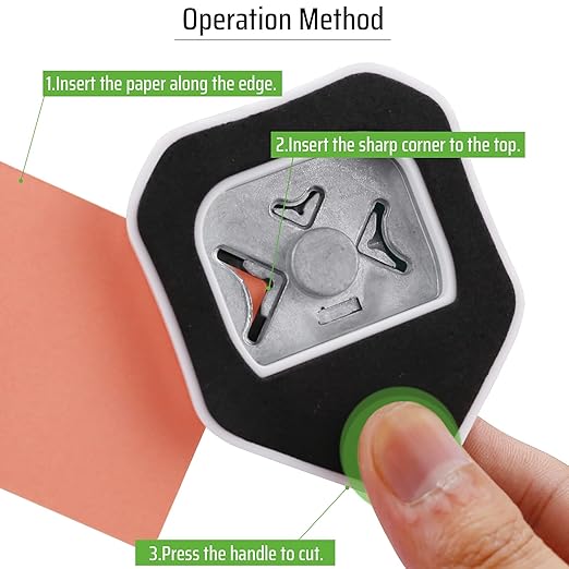 MyArTool 3 Way Corner Rounder Punch, 4mm, 7mm, 10mm 3 in 1 Corner Cutter for Paper Crafts, DIY Projects, Laminate, Photo Corner, Card Making and Scrapbooking