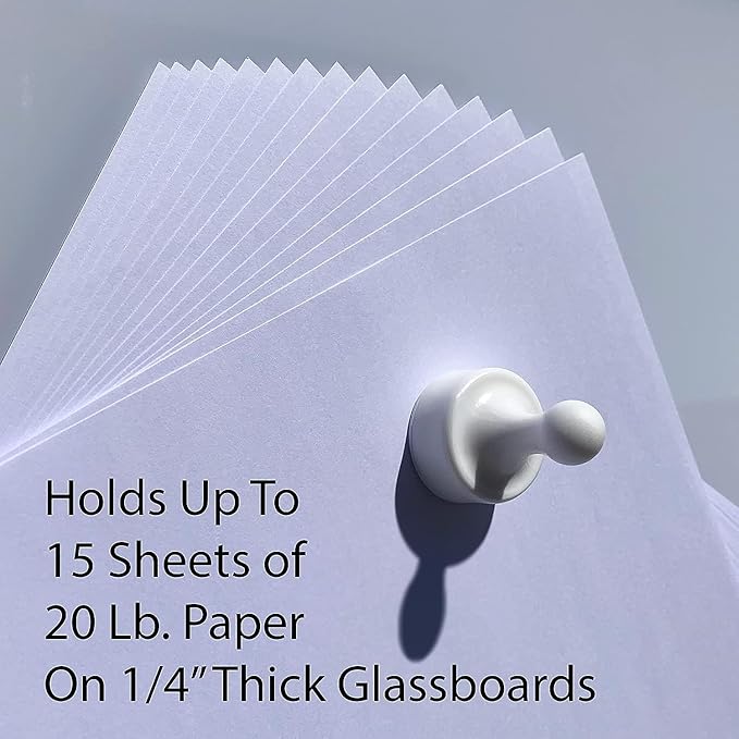 GLASSBOARD STUDIO Powerful Neodymium Magnets, Pawn-Shaped - Strong Fridge/Refrigerator and Whiteboard Magnet, Ideal for Office, Kitchen, Crafts - Rare Earth, Heavy Duty (3, Breezy Blue)