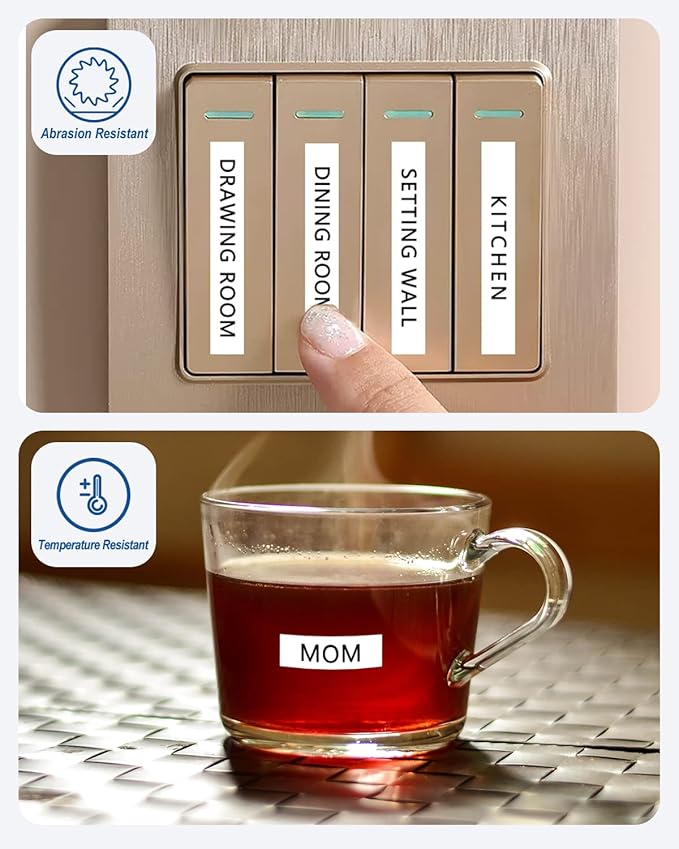 Tze Tz Tape 6mm 0.23 Laminated White Compatible for Brother P Touch Label Maker Tape TZe-211 TZe211 Label Tape for PT D200 D210 D220 D400 Cube, Black on White, 1/4 Inch x 26.2 Feet, 3-Pack