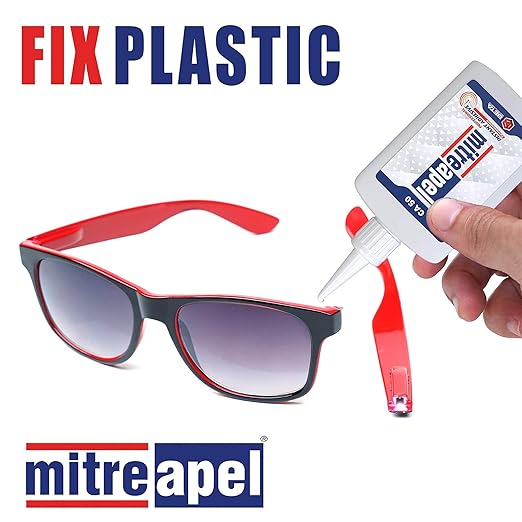 MITREAPEL Ca Glue with Activator (2 x 1.7 oz - 2 x 6.7 fl oz), Cyanoacrylate Super Glue for Plastic, Glass, Leather, Ceramic, Woodworking, DIY, 3D Printing - Instant Bond - 2 Pack