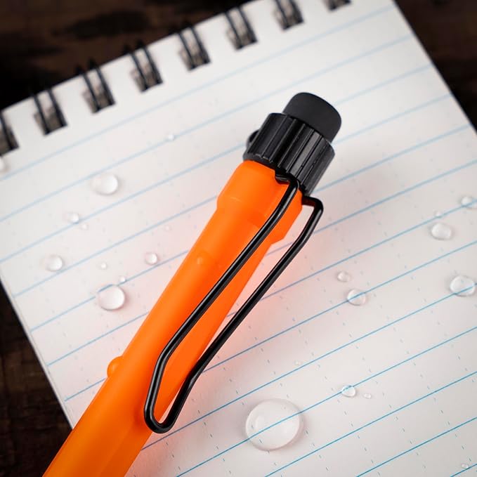 Rite in the Rain Weatherproof Mechanical Twist Pencil, Orange Barrel, 0.9mm Black Lead, 3 Pack (No. OR9-3)
