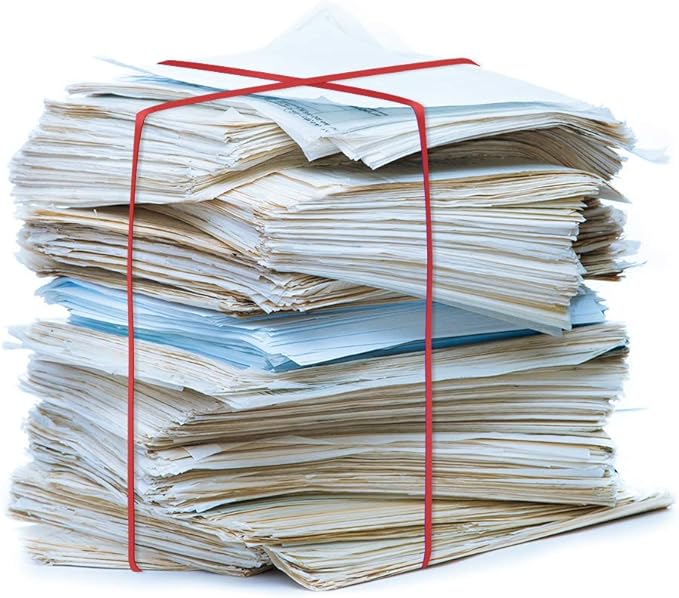 Coopay 12 Inches Extra Large Rubber Bands, 30 Pieces Heavy Duty Trash Can Band Bulk, Strong Elastic for Office Supply School Home, Garbage Cans, File Folders (Red)