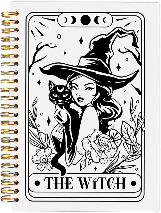 The Witch Tarot Journal Notebook - Witchy Journal Notebook, Witch Gifts, Witch Stuff, Witchy Gifts for Women, Witchy Stuff, Tarot Lover Gifts, Spiral Notebook 5.5x8.3