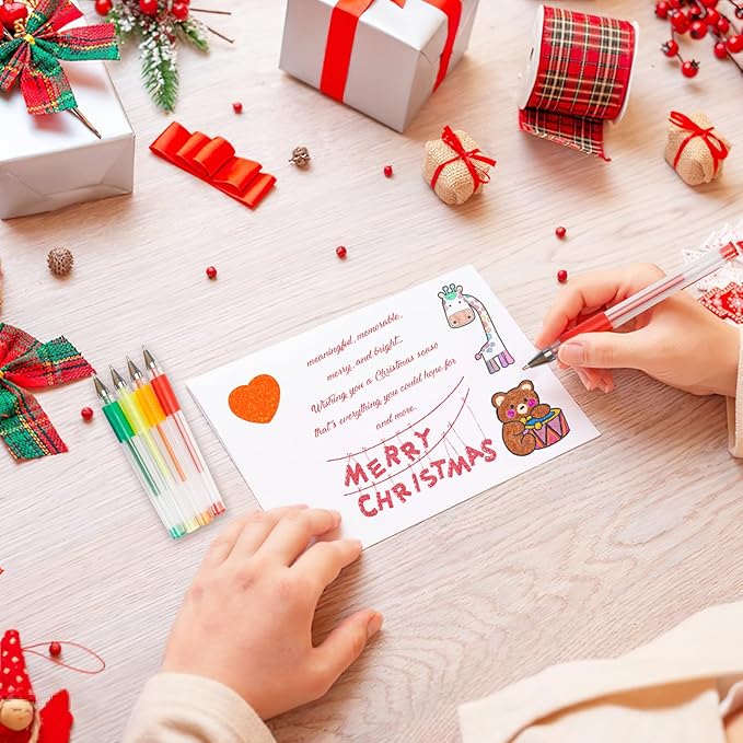 120 Color Gel Pens, 40% More Ink Fine Point Colored Pens, Neon Glitter Gel Pens for Adult Coloring Book, Drawing, Doodling, Scrapbook, Journaling, Sparkle Pen Gift for Kids