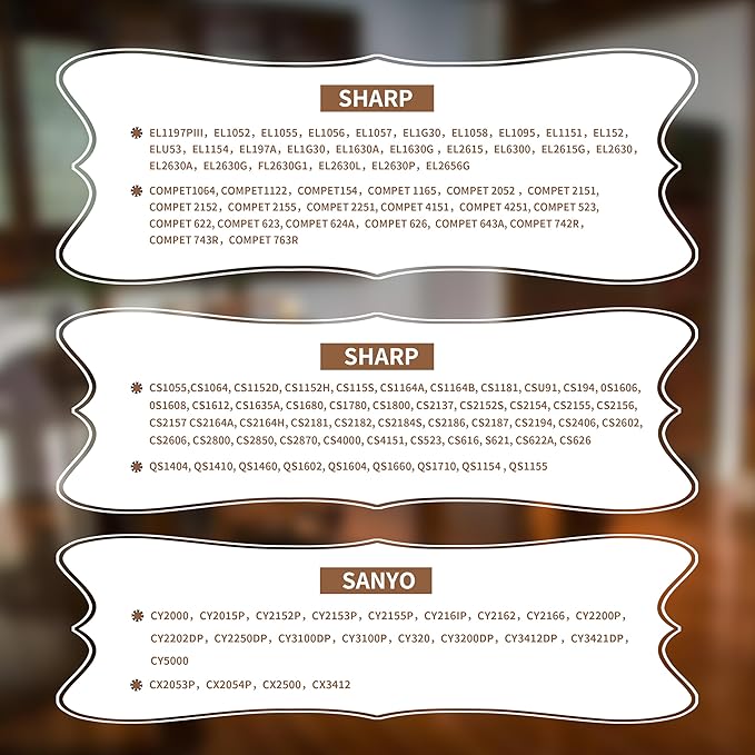 4Pack Sharp EL-1197PIII Calculator Ribbon Universal,Compatible Sharp EL-2196BL, Canon Mp11dx ,Porelon 11216, Printer Machine Typewriter CalculatorRibbon Replacement ,Calculator Ribbon Red/Black