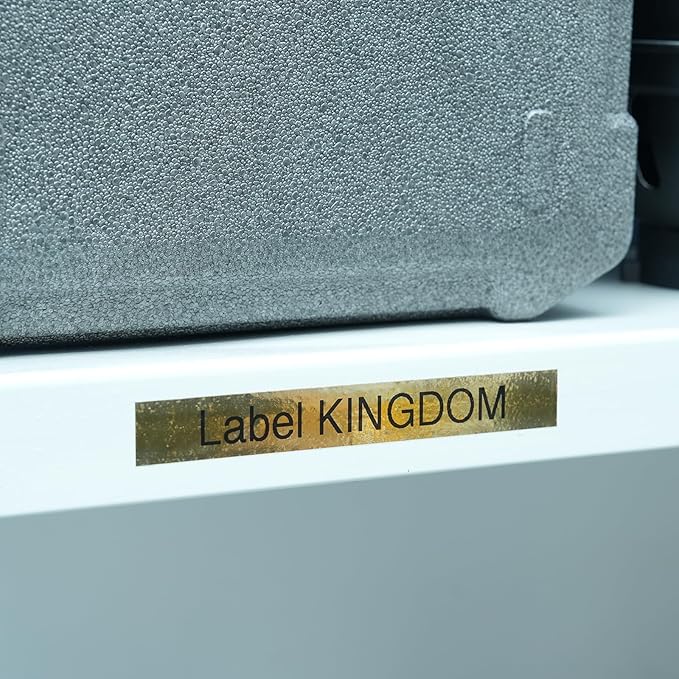 Label KINGDOM 24mm Gold Label Tape Replacement for Brother P-Touch TZe-851 1 Inch Black on Gold TZe TZ Tape 24mm 0.94 Laminated Compatible with Brother PTD600 PTD610AD PTP700 PT2730, 3-Pack