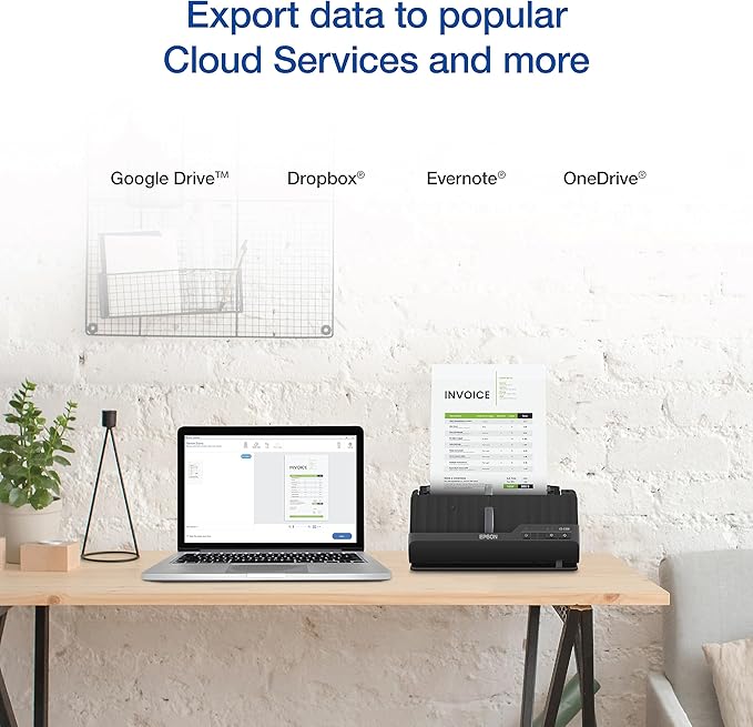 Epson Workforce ES-C220 Compact Desktop Document Scanner with 2-Sided Scanning and Auto Document Feeder (ADF) for PC and Mac