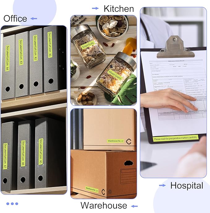 2 Pack Compatible for Ptouch TZe-C41 TZ-C41 TZe TZ Label Tape 18mm 0.7'' Laminated Black on Fluo Yellow Label Maker Tape for PT-D600 PT-D610BT PT-D600VP PT-P710BT PT-P750W