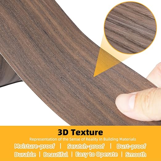 GSCIT Club Wood Grain Repair Tape, 2.3 inch X 100ft Self Adhesive Walnut Grain Repair Patch for Tables, Chairs, Baseboards, Doors, Windows, Floors, Handicraft DIY.