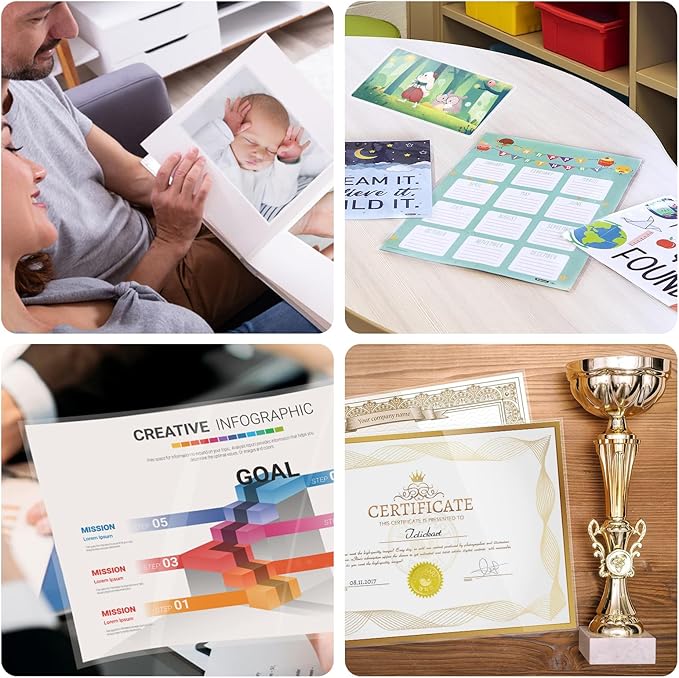 Bonsaii Laminating Sheets, 400 PCS 3mil Thermal Laminating Pouches, 9 x 11.5 inches, Letter Size, Clear and Durable, Suitable for Multiple Fields of Use-LP400