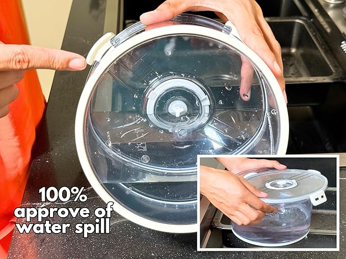 Lettuce Keeper for Refrigerator with Lids Lettuce Crisper 3-Piece Set Date Chronograph Airtight BPA-Free Removable Drain Tray and Air Vents