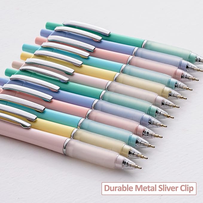 Ball Point Pen Black Ink Ballpoint Pens with Super Soft Grip Medium Point 1.0mm Office Pens (6 pack)