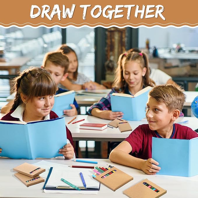 60 Sets Bulk Back to School Supplies, Colored Pencils Pre-Sharpened and Crayons Holiday Bundle in Box Mini Pencils Crayons Bulk Classroom Teacher Supplies, Cute Back to School Gifts