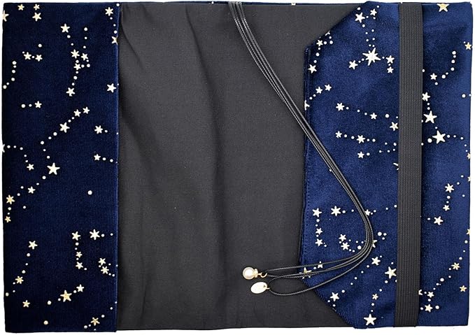 BLBMH A5 Book Covers for Paperbacks Book Cover Fit for 5.5x8.3 inch Adjustable Book Jacket Cover for A5 Diary Books Fabric Softcover Protector for Notebook - Velvet Blue 8.3in