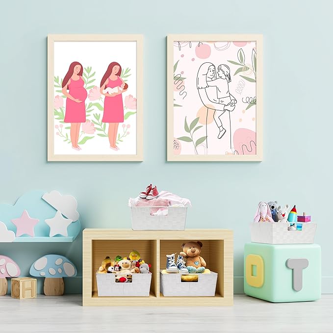 Sorbus Set of 3 Large Woven Storage Baskets – Mesh Hand-Woven Baskets for Organizing, Fabric Storage Bins for Linen Closet Organizer, Storage Baskets for Shelves and Home Organization (White)