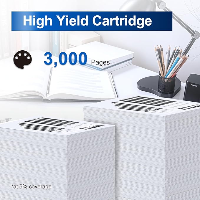 InkNI Compatible Toner Cartridges Replacement for Brother TN830XL TN830 TN 830 XL Toner Cartridges Work for HL-L2460DW DCP-L2640DW HL-L2480DW HL-L2400D HL-L2405W MFC-L2820DW Printer (Black, 4 Pack)
