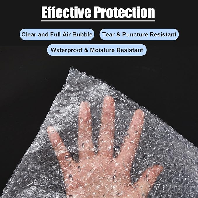 10 Pack Extra Large Bubble Pouches 20 * 24 Inch Clear Bubble Pouch Wrap Bags for Packing Shockproof Cushioning Wrap Bag for Shipping Moving Fragile Dishes China Plates Painting Fragile Items