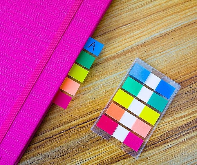 ELII 900 Pieces Tabs Sticky Index Tabs,Writable and Repositionable File Tabs Flags Colored Page Markers Labels for Reading Notes, Books and Classify Files, 41 Sets (Index Tabs)