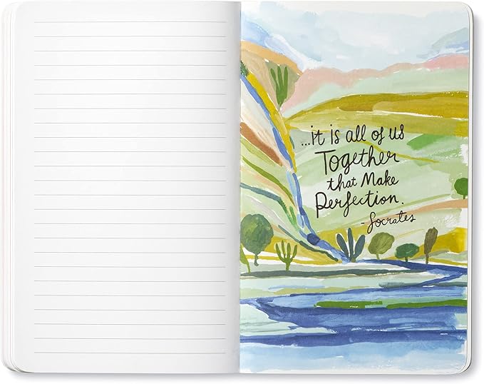 Compendium Softcover Journal - Individually, we are one drop. Together, we are an ocean. – A Write Now Journal with 128 Lined Pages, 5”W x 8”H