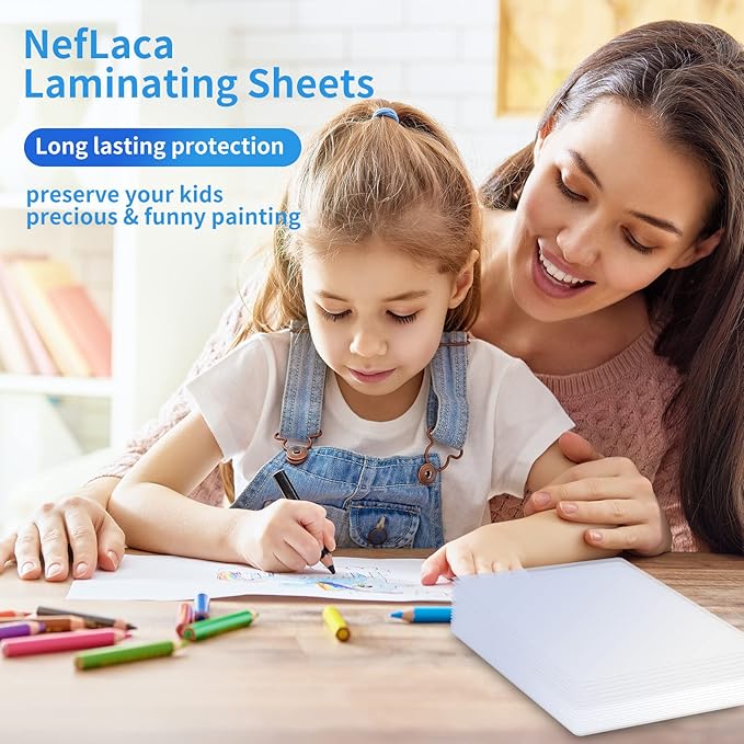 300 Pack Laminating Sheets, 5Mil 9" x 11.5" Laminating Pouches,5Mil Clear Thermal Lamination Sheet Paper for Laminator, Holds 8.5 x 11 Inch Sheets