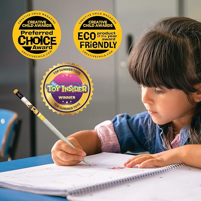 Safari Smencils Cylinder - HB #2 Patented Gourmet Scented Pencils, 50 Count, Gifts for Kids, Classroom Rewards, Party Favors, Stuffers