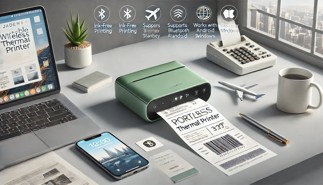 Print Anywhere — The Future of Travel & Office Printing with JADENS Portable Printer