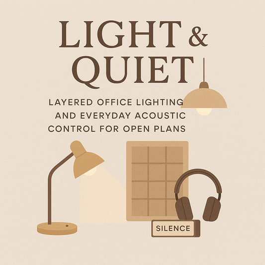 Light & Quiet: Layered Office Lighting and Everyday Acoustic Control for Open Plans