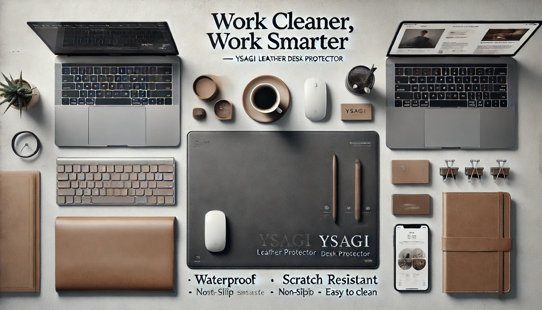 Work Cleaner, Work Smarter — YSAGi Leather Desk Protector