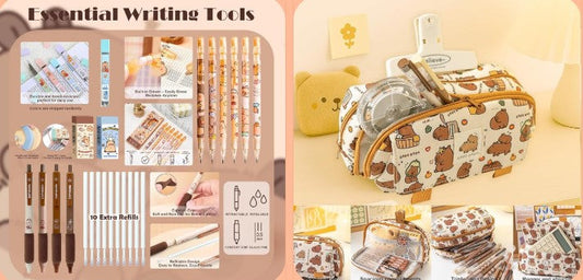 Cute Meets Practical — The Capybara Stationery Set That Makes School Feel Special