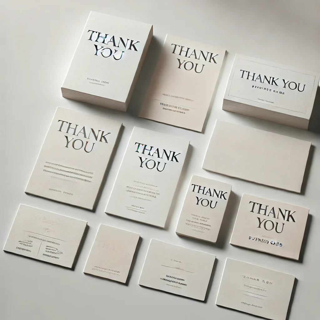 Thank-You & Business Cards (Blanks)
