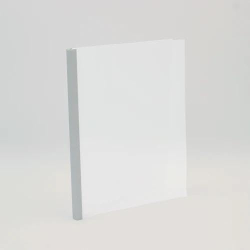 Thermal Binding Clear Covers with Steel Spine –for Thermal Binding Machines – Formerly Unibind – Used in Real Estate, Education and Various Businesses (Aluminum, 100 Sheets Max - 66/Box)