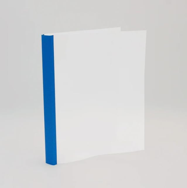 Thermal Binding Clear Covers with Steel Spine –for Thermal Binding Machines – Formerly Unibind – Used in Real Estate, Education and Various Businesses (Azur, 340 Sheets Max - 24/Box)