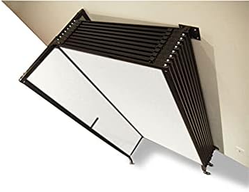 Wall-Mounted Sliding StraightWall Room Divider | Adjustable Widths | Locking Wheels | Room Separator | Up to 11'3" Wide x 6' Tall Latte Fabric Panels