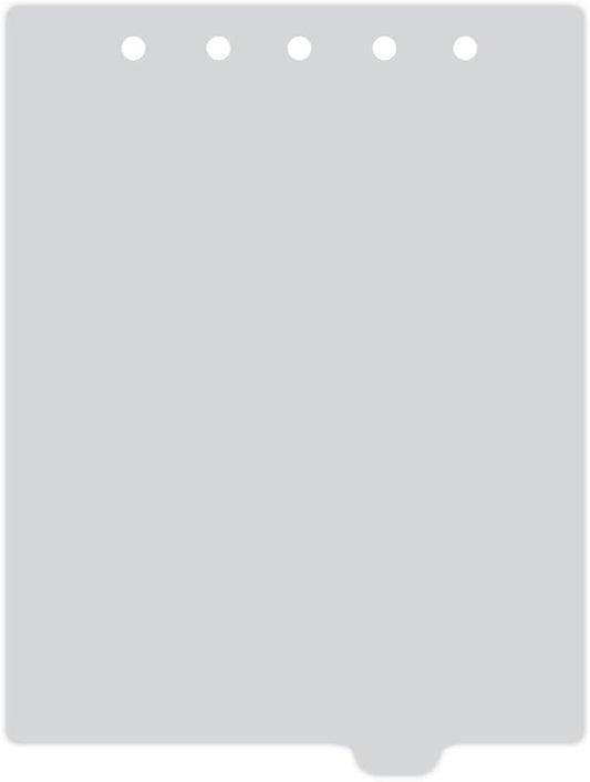 Carstens - Heavy Duty Plastic Ring Binder Dividers, Bottom Tab, 1/9 Cut, Tab 7 Position, US Letter, Cool Gray, Pack of 10, (2619-16) - Ideal Medical Chart Dividers or Index Tabs for 3 Ring Binders