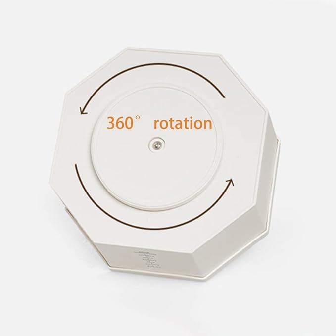 Desk Organizer, 360-Degree Rotating Multi-Functional Pen Holder, 5 Compartments Desktop Stationary Organizer, Home Office Art Supply Storage Box Caddy (White)