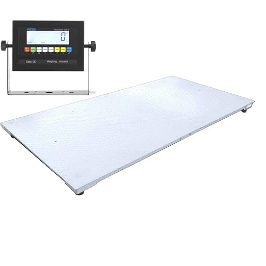 SellEton SL-4x6-30K Heavy-Duty, Industrial Floor Scale, Metal Indicator with Platform Scale (48" x 72", 30,000 lbs x 5 lb)