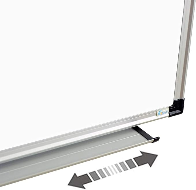 XBoard Magnetic Whiteboard 36 x 24 Inch, Hanging Dry Erase Board with Aluminium Frame & Marker Tray 3' x 2' | Wall Mounted Magnetic White Board for Home School Office