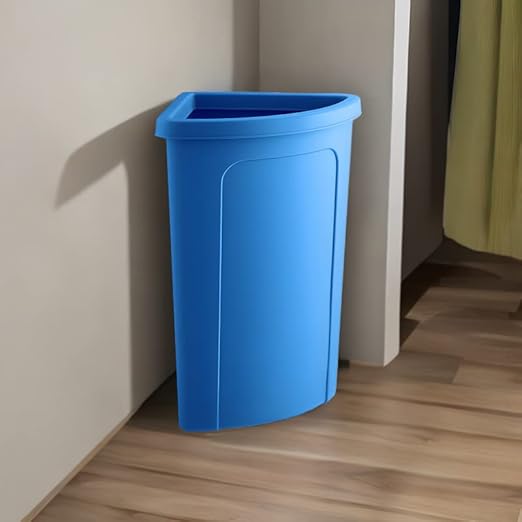 Recycling Bin, 21 Gallon Corner Round Trash Can, Crack-Resistant, Commercial Durable Garbage Can, Reinforced Bottom, Ideal for Home, Kitchen, Bar, Hotel, Restaurant, School