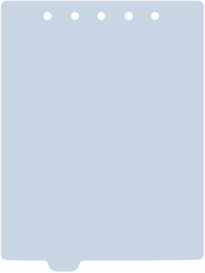 Carstens - Heavy Duty Plastic Ring Binder Dividers, Bottom Tab, 1/9 Cut, Tab 3 Position, US Letter, Pale Blue, Case of 50, (2619-12CS) - Ideal Medical Chart Dividers or Index Tabs for 3 Ring Binders