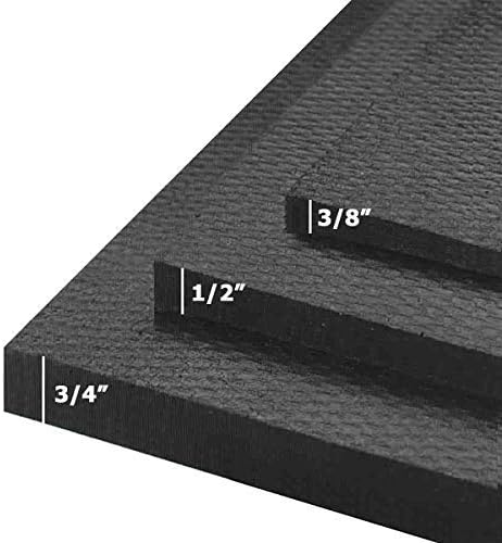 American Floor Mats - Heavy Duty Stall Tiles - Stable/Horse Tiles - Thick, Durable Rubber Flooring Solid Black 10' x 20' Set 3/4" Thick (50 Tiles Total)