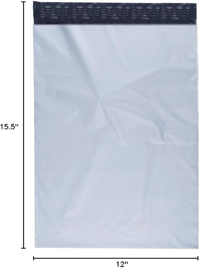 Poly Mailers Shipping Envelopes Bags, 12 x 15.5 - inches, 1000 Bags
