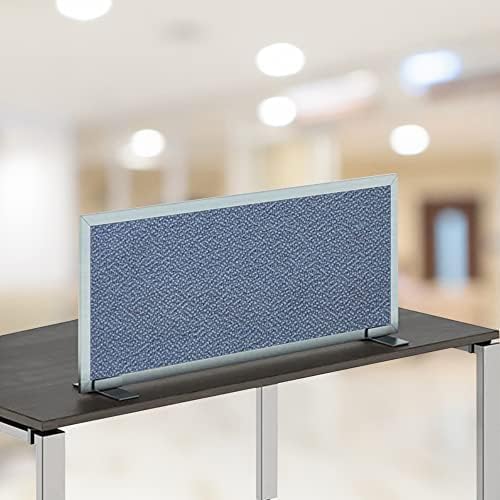 OBEX Acoustical Free Standing Privacy Screen, Cubicle Accessories Desk Privacy Panel, Desk Dividers for Office, Office Furniture Partitions Portable Sound Proof Dividers, 18" x 30", Twilight