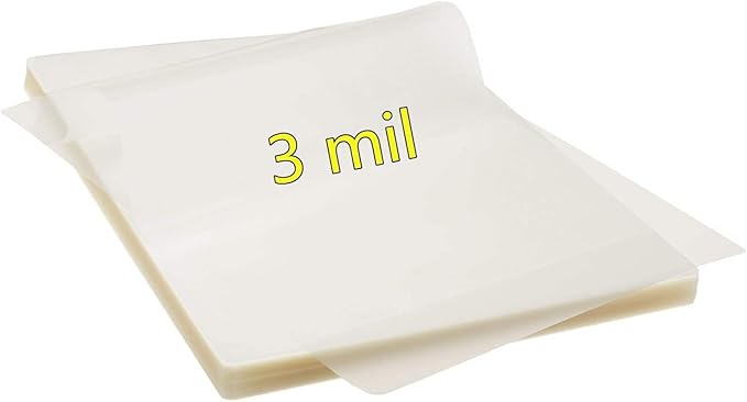 RyhamPaper Thermal Laminating Pouches, Laminating Sheets 9 x 11.5 Inches Letter Size 3 mil, 200 Pack Laminator Sheets for Sealed Document, Cards, Clear Laminated Finish, Round Corner, Waterproof