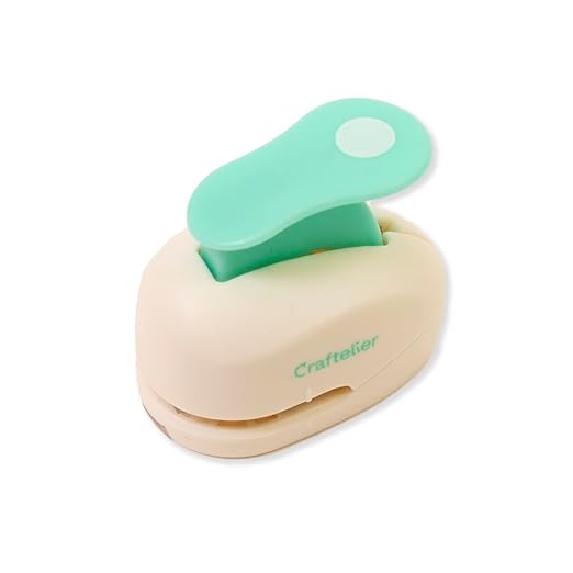 Craftelier - 3/8 Inch Circle Punch with Lever Press | Shape Hole Puncher for Paper Crafts | Round Hole Punch to Create Scrapbooks, DIY Cards & Journals | Mini Hole Punch for Paper & Cardstock.